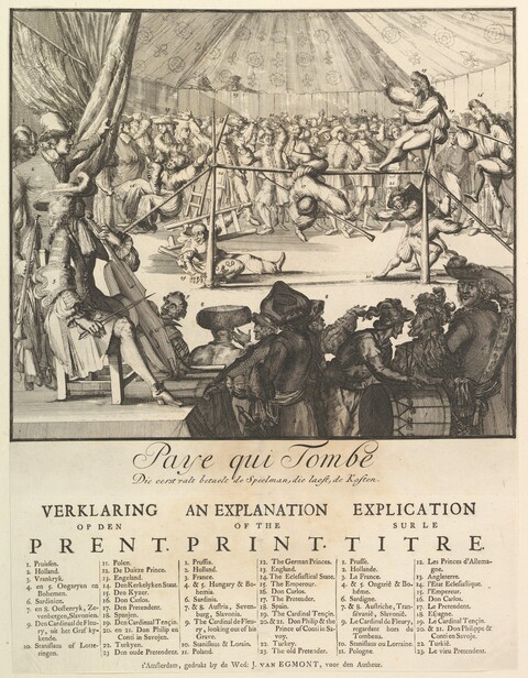 18th Century Political Satirical Print