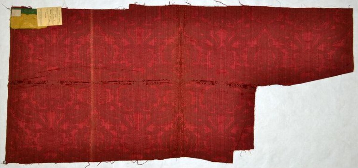 Vintage Red Fabric Sample