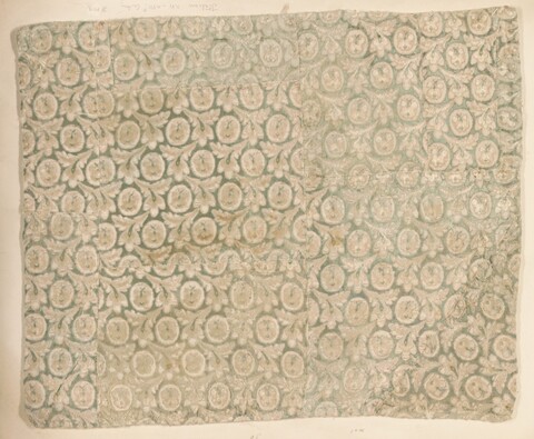 Vintage Circular Pattern Textile Fragment
