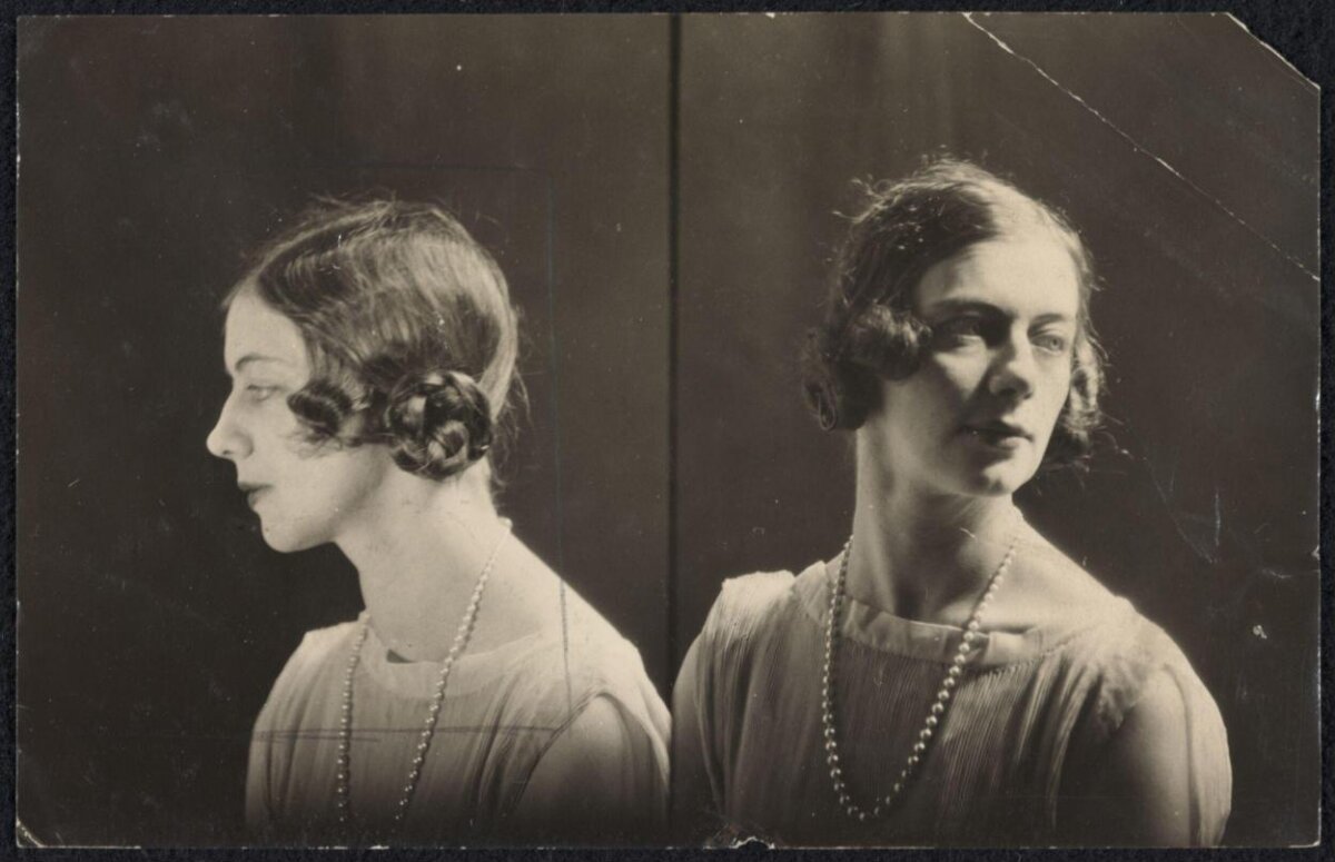 Vintage Dual Portrait of a Woman