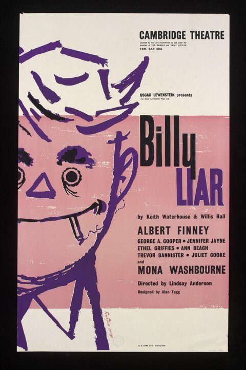 Billy Liar Cambridge Theatre Play Poster