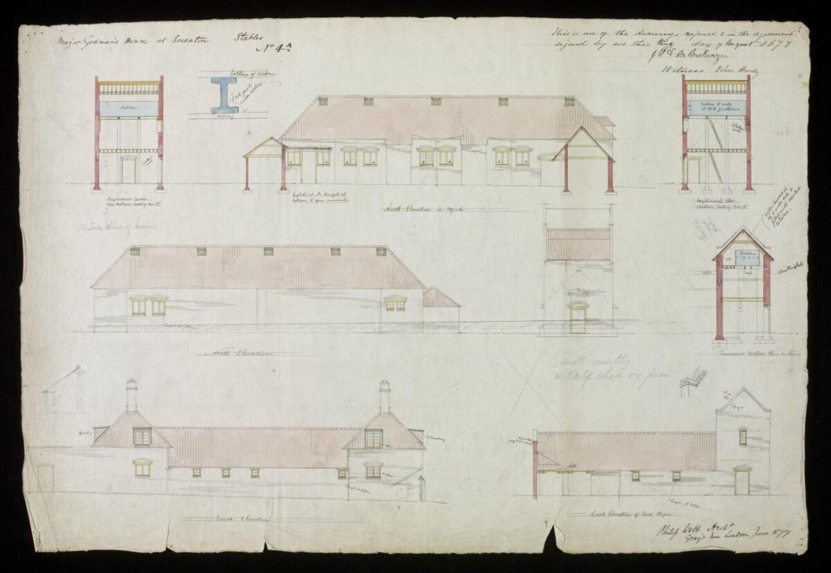 1777 Smeaton Stables Architectural Drawing