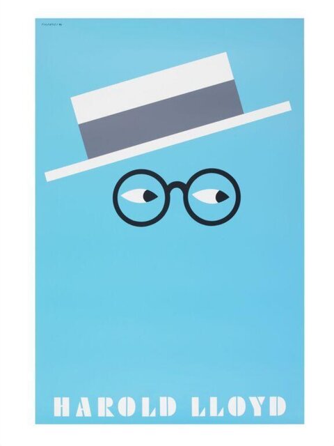 Minimalist Harold Lloyd Poster