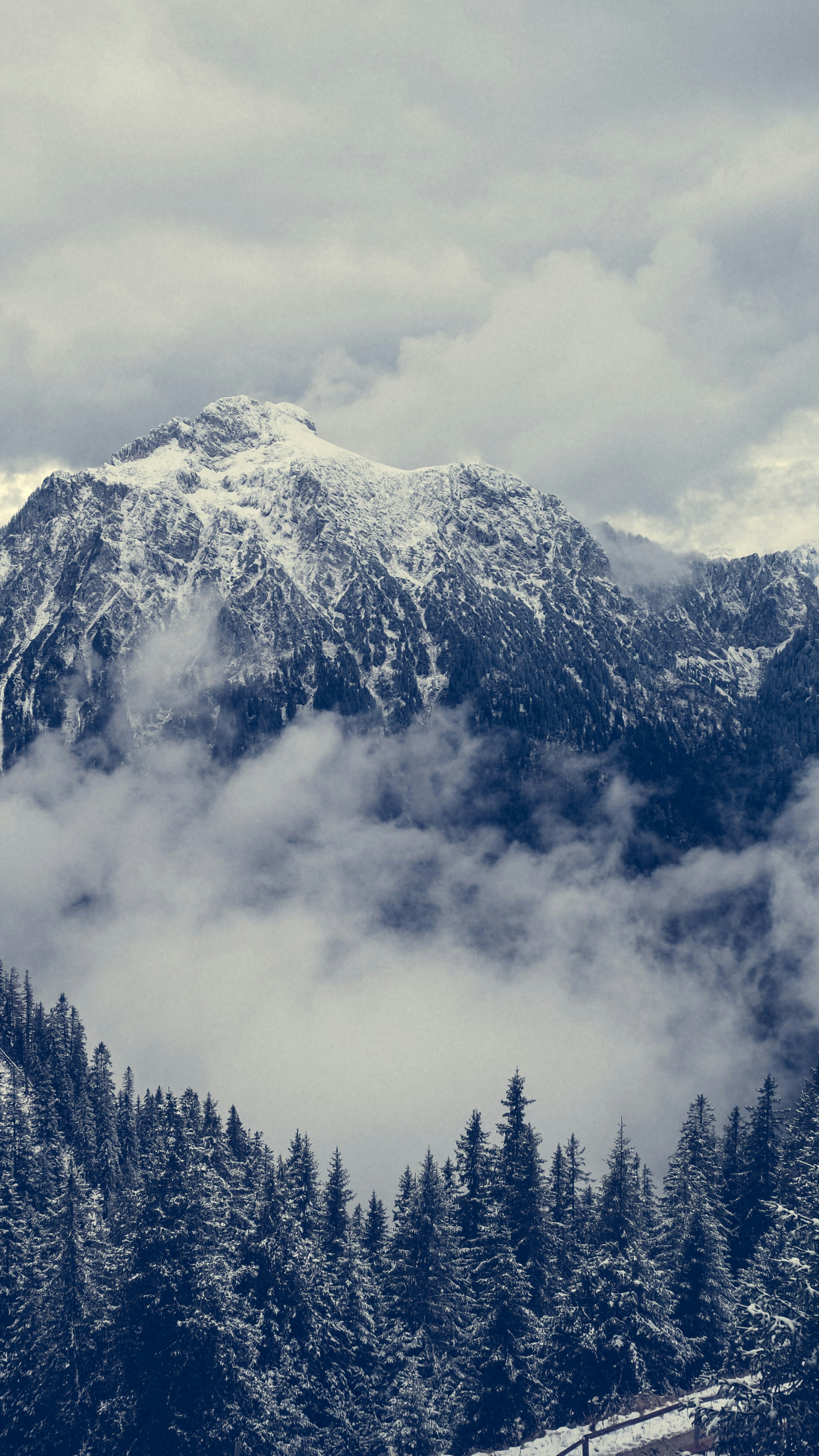 Snowy Mountain Winter Landscape