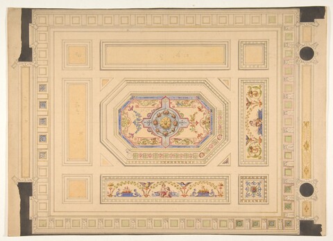 Ornate Ceiling Design Sketch