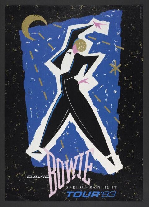 David Bowie 1983 Tour Concert Poster