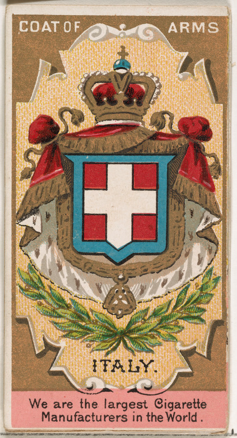 Italy Coat of Arms Vintage Cigarette Card
