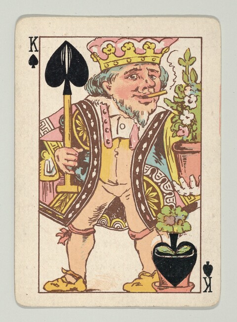 Vintage Spade King Playing Card