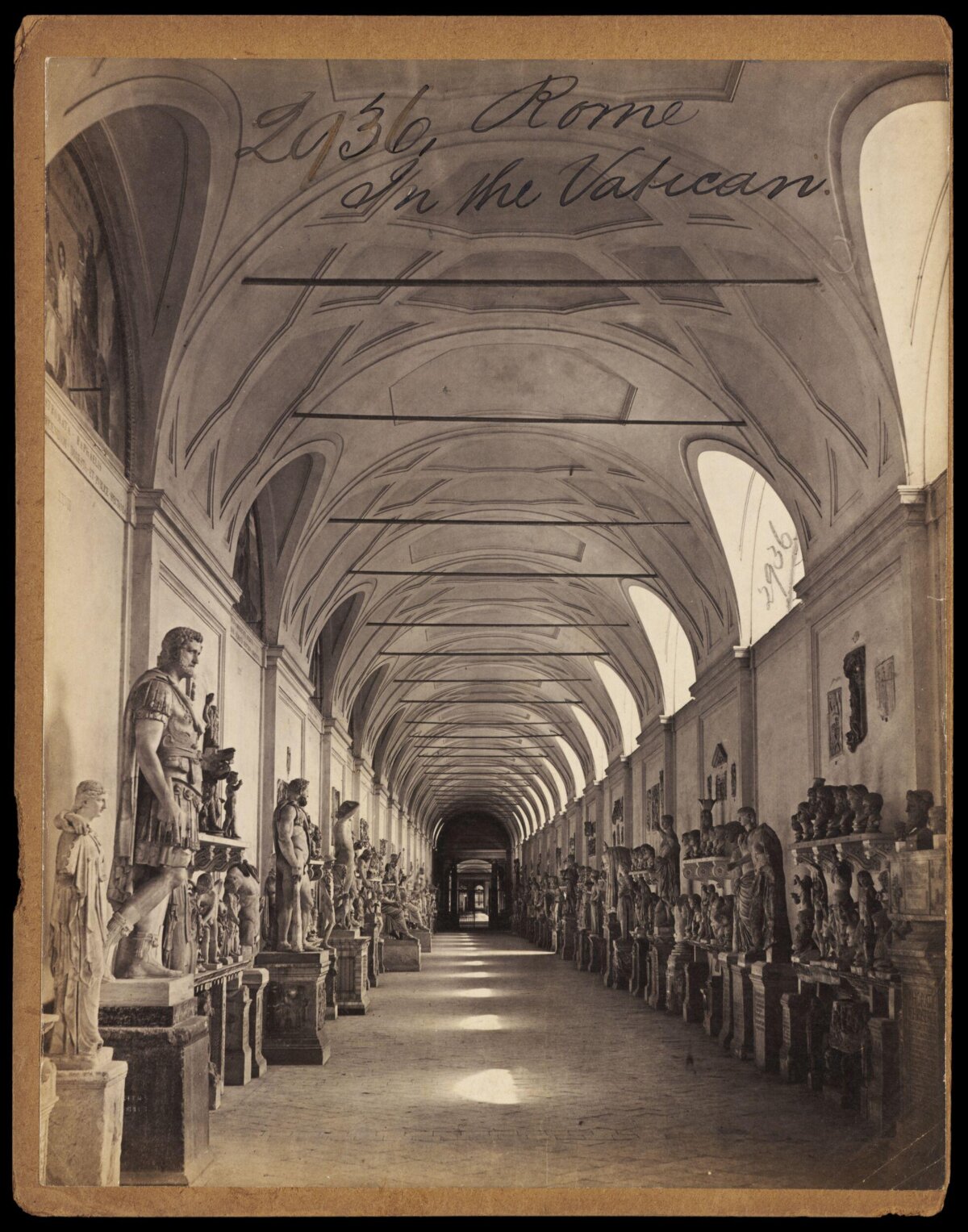 1936 Vatican Sculpture Corridor, Rome