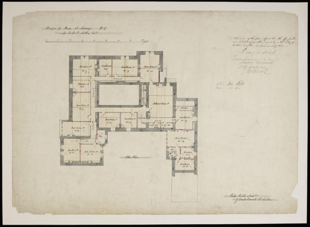 Vintage House Architectural Floor Plan