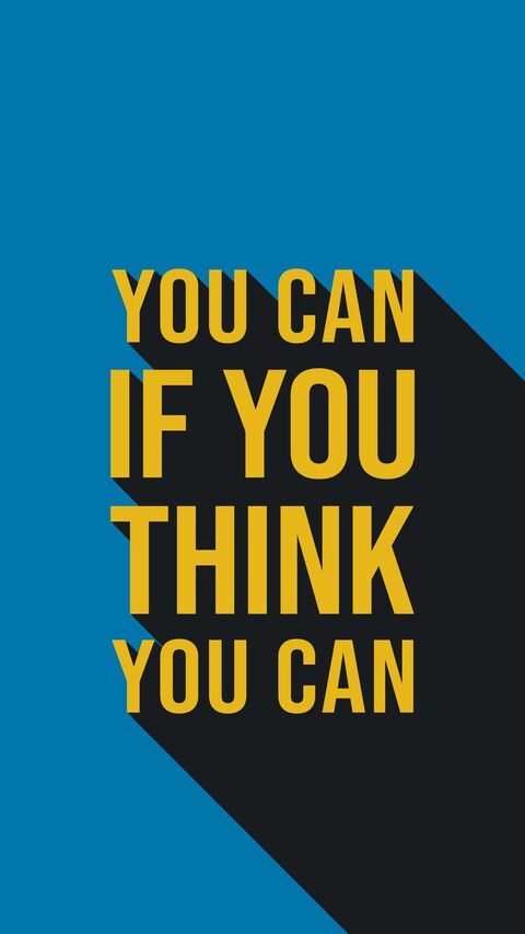 Motivational Quote You Can If You Think You Can