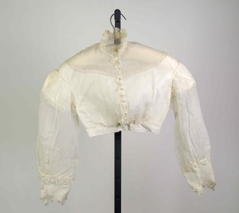 Vintage White Blouse on Display Stand