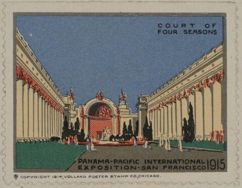 1915 Panama-Pacific Expo Court of Four Seasons