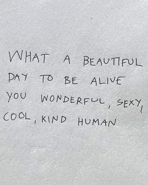 Uplifting Positive Handwritten Note