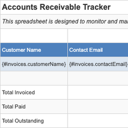 Accounts Receivable Tracker