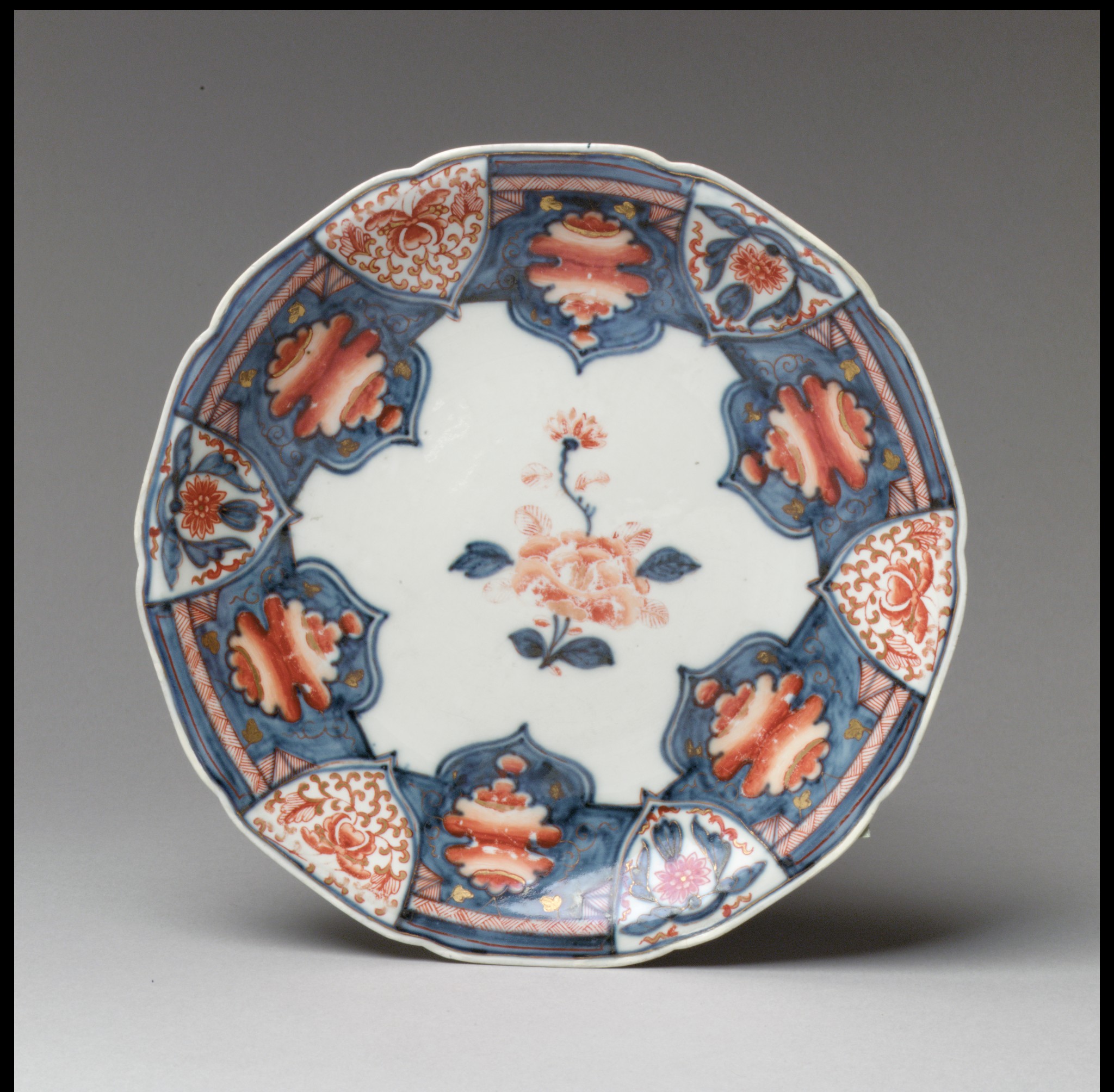 Antique Floral Porcelain Plate