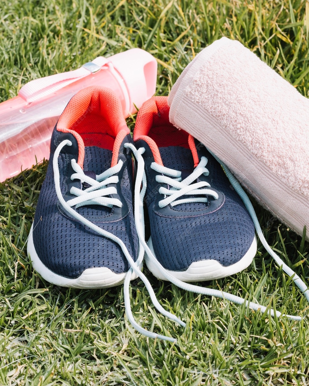 Fitness Gear on Green Grass
