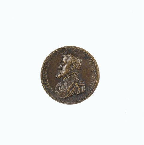 Bronze Portrait Medal of Philip II