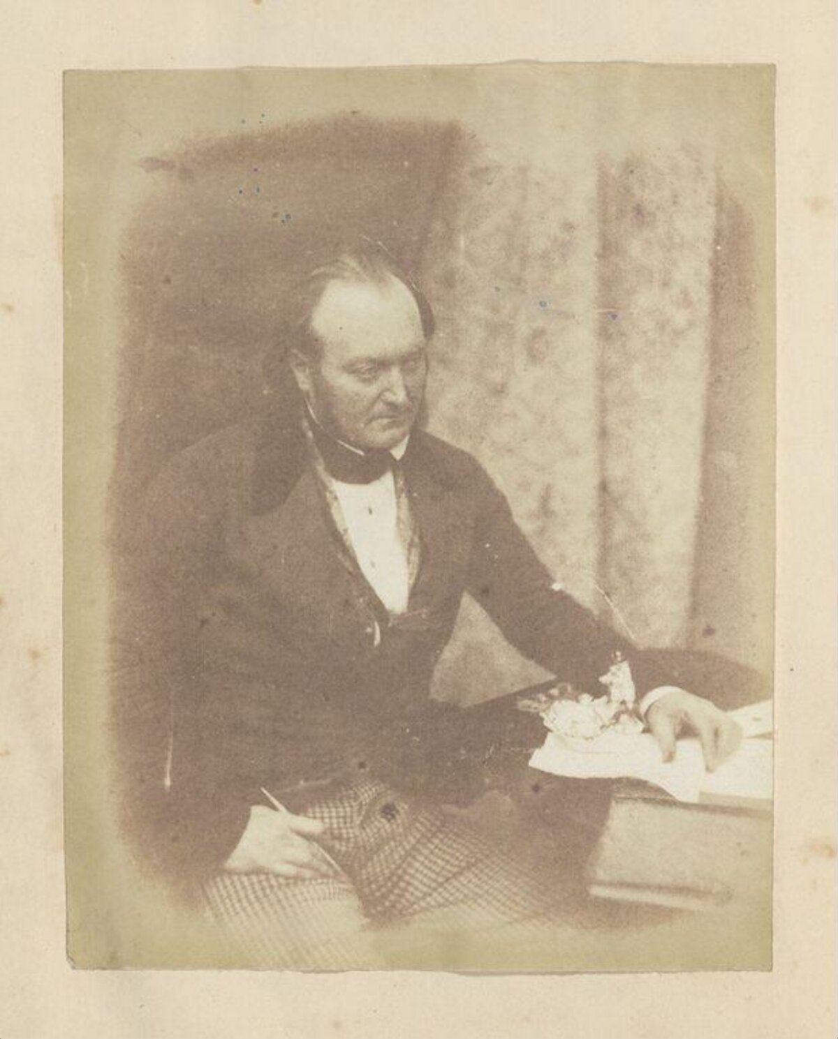 Vintage Seated Gentleman Portrait