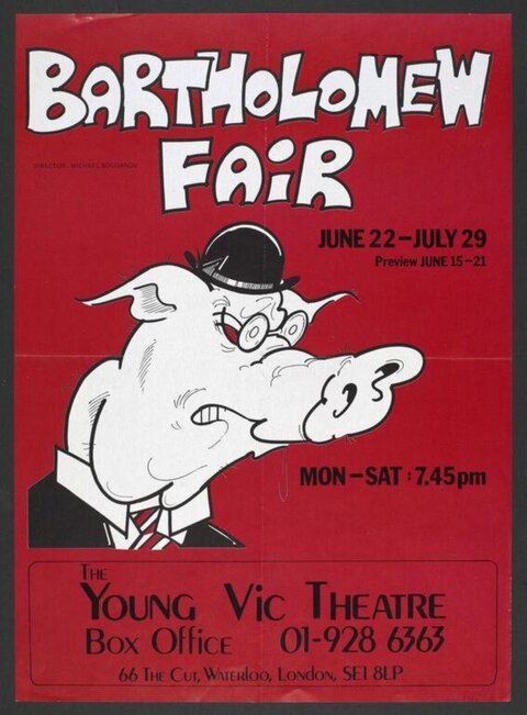 Bartholomew Fair Theatre Poster