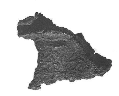 Irregular Dark Rock Fragment
