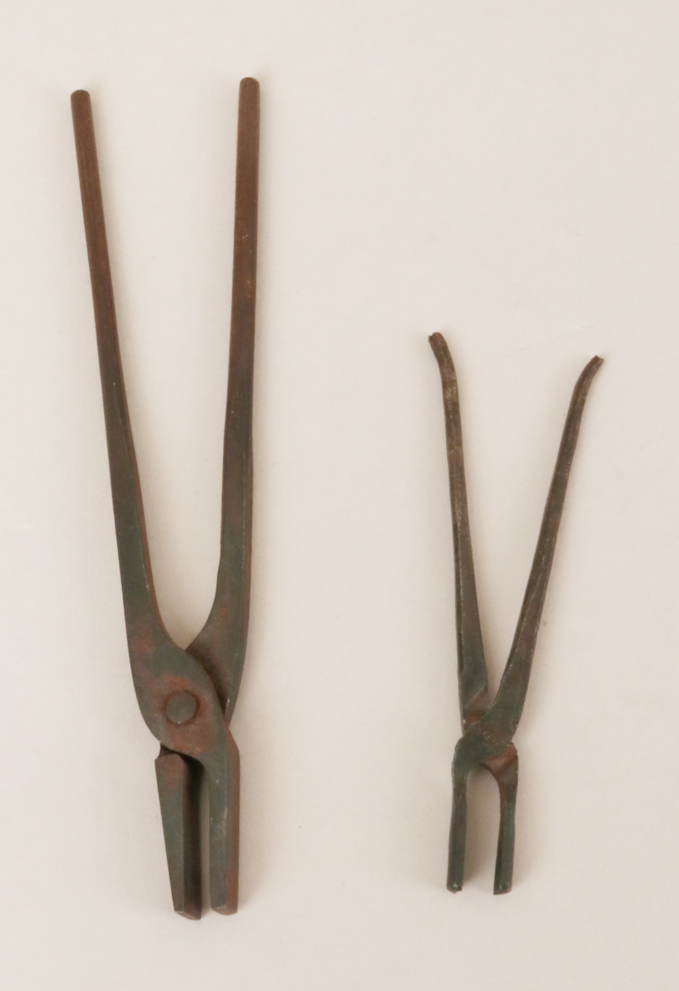 Two Pairs of Vintage Blacksmith Tongs