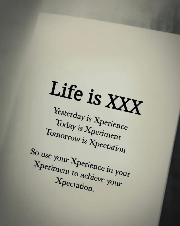 Inspirational Life Quote on Paper