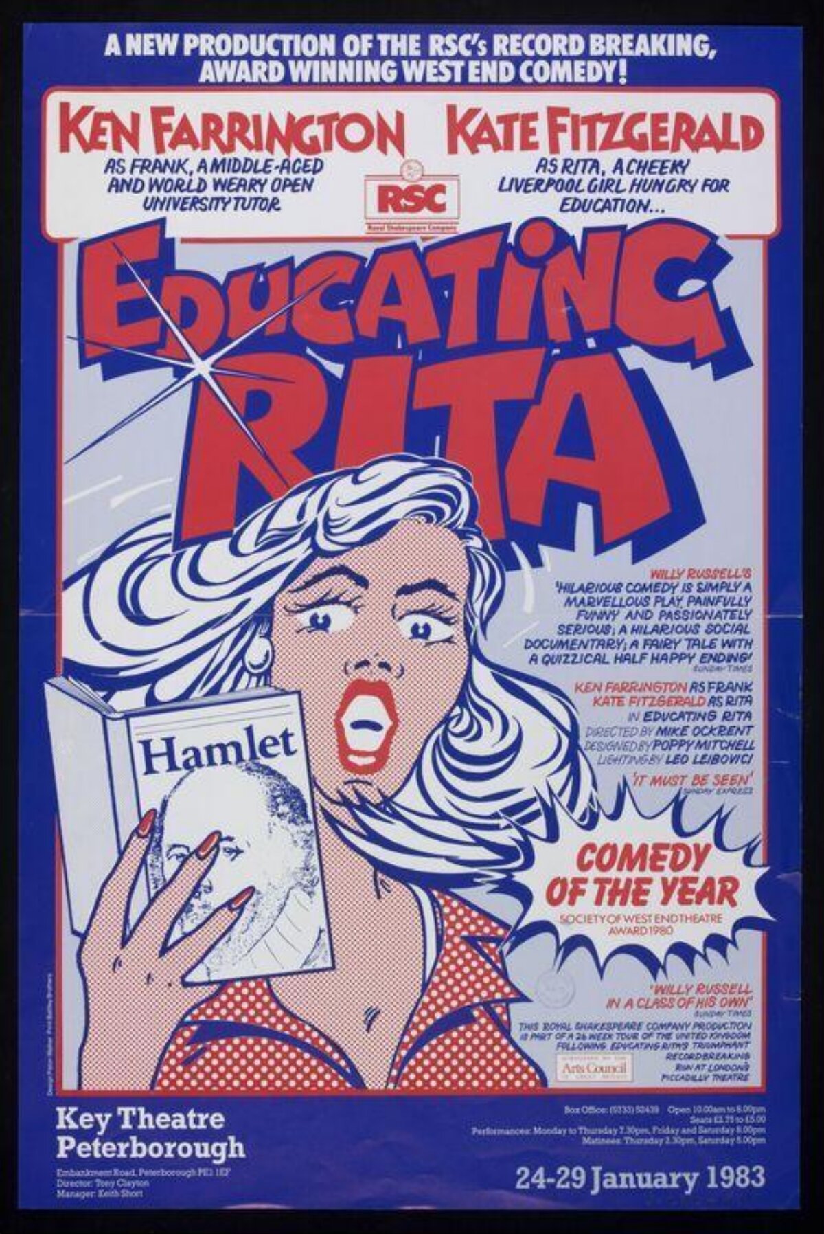 1983 Educating Rita Theatre Poster