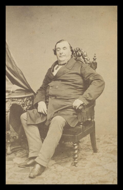 Vintage Portrait of Seated Gentleman