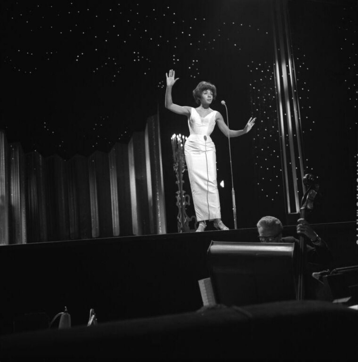 Female Singer Performing On Stage