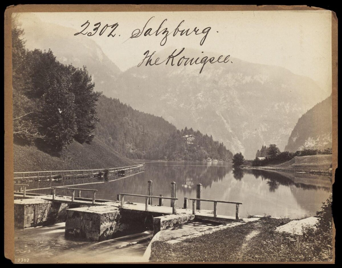 Vintage Konigsee Lake Salzburg View