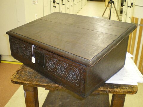 Antique Carved Wooden Box