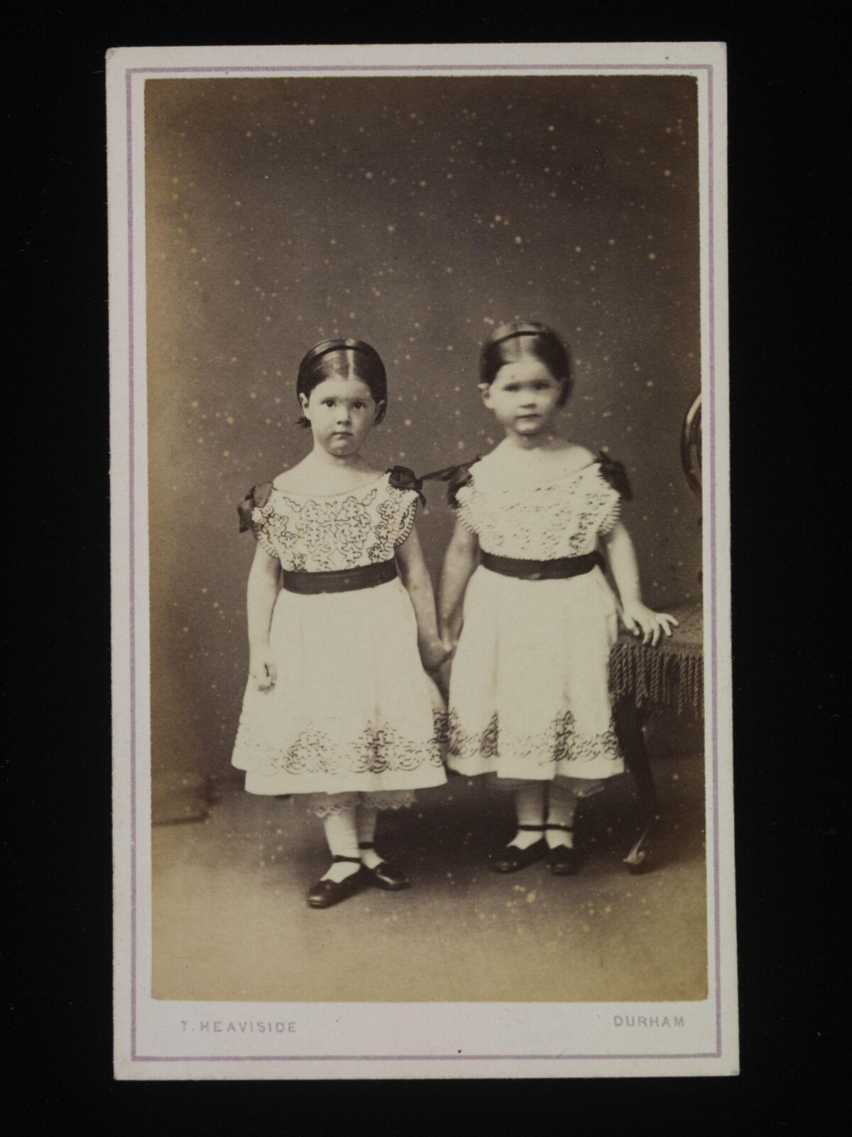 Vintage Portrait of Two Young Girls