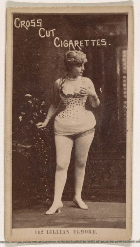 Vintage Cigarette Card of Lillian Elmore