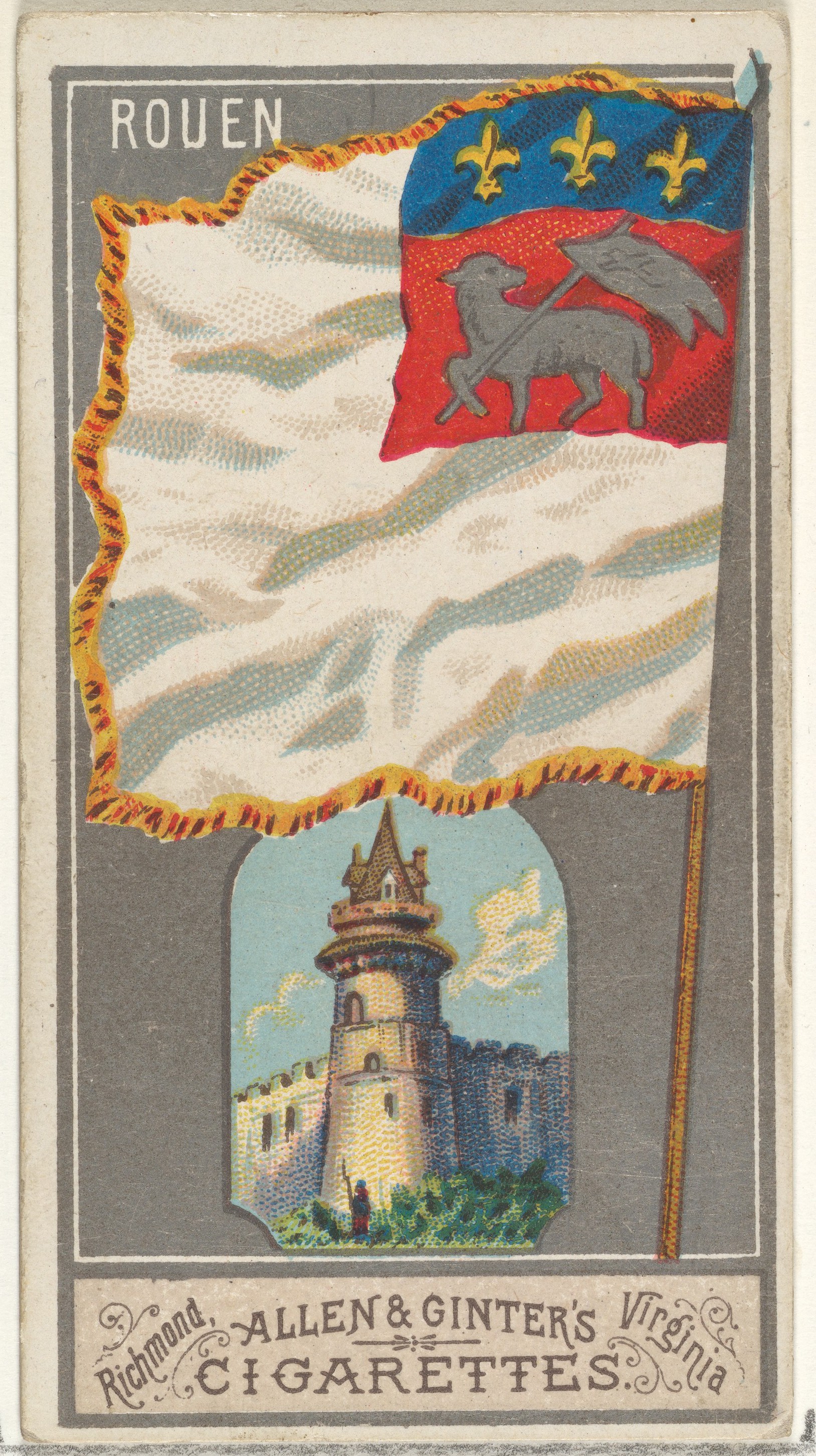Rouen Flag Vintage Cigarette Card — Business