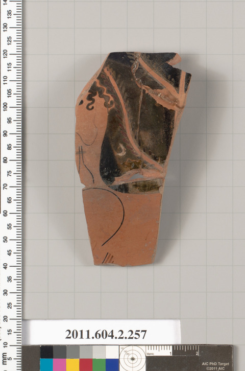 Ancient Painted Pottery Fragment