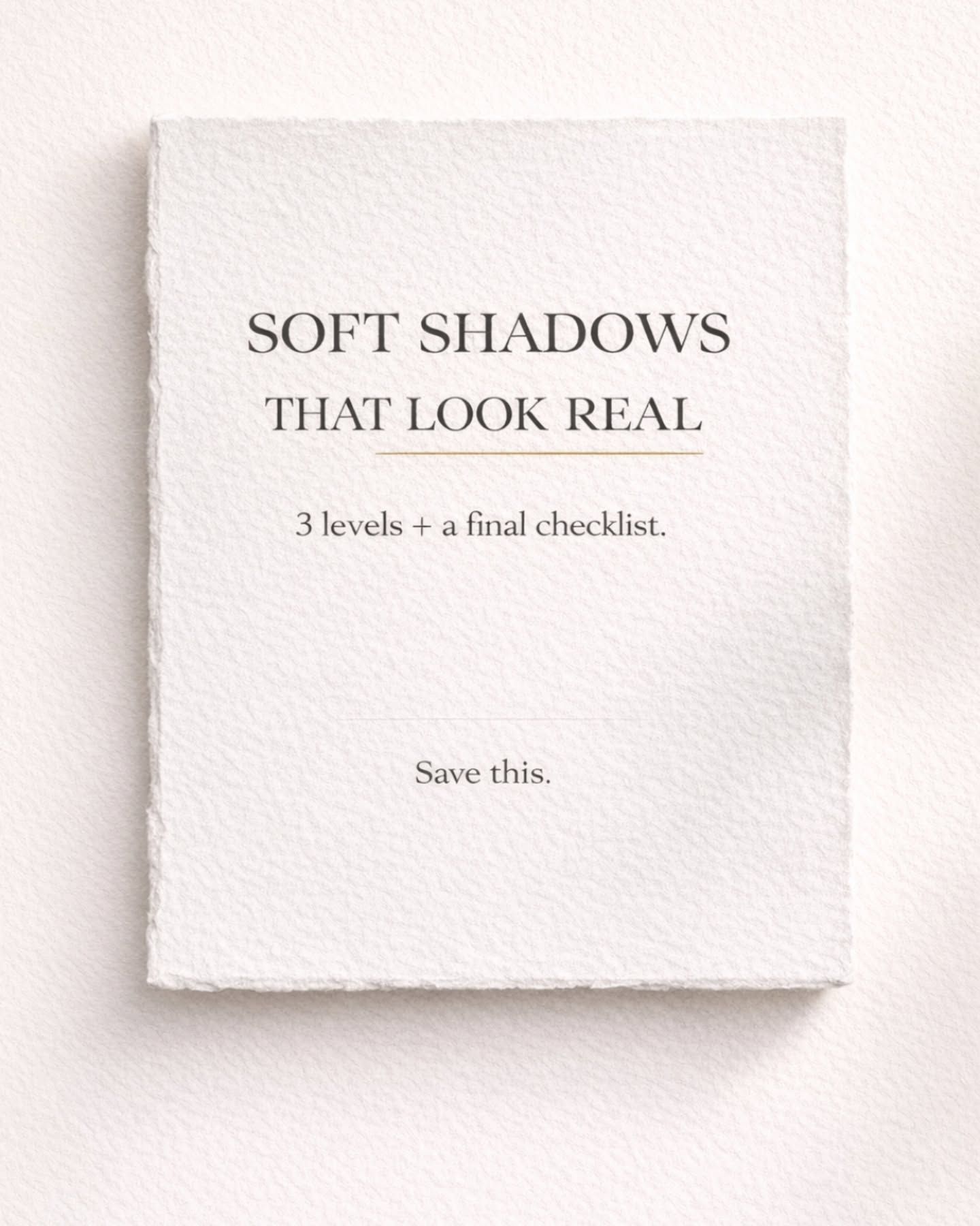 Guide to Real Looking Soft Shadows