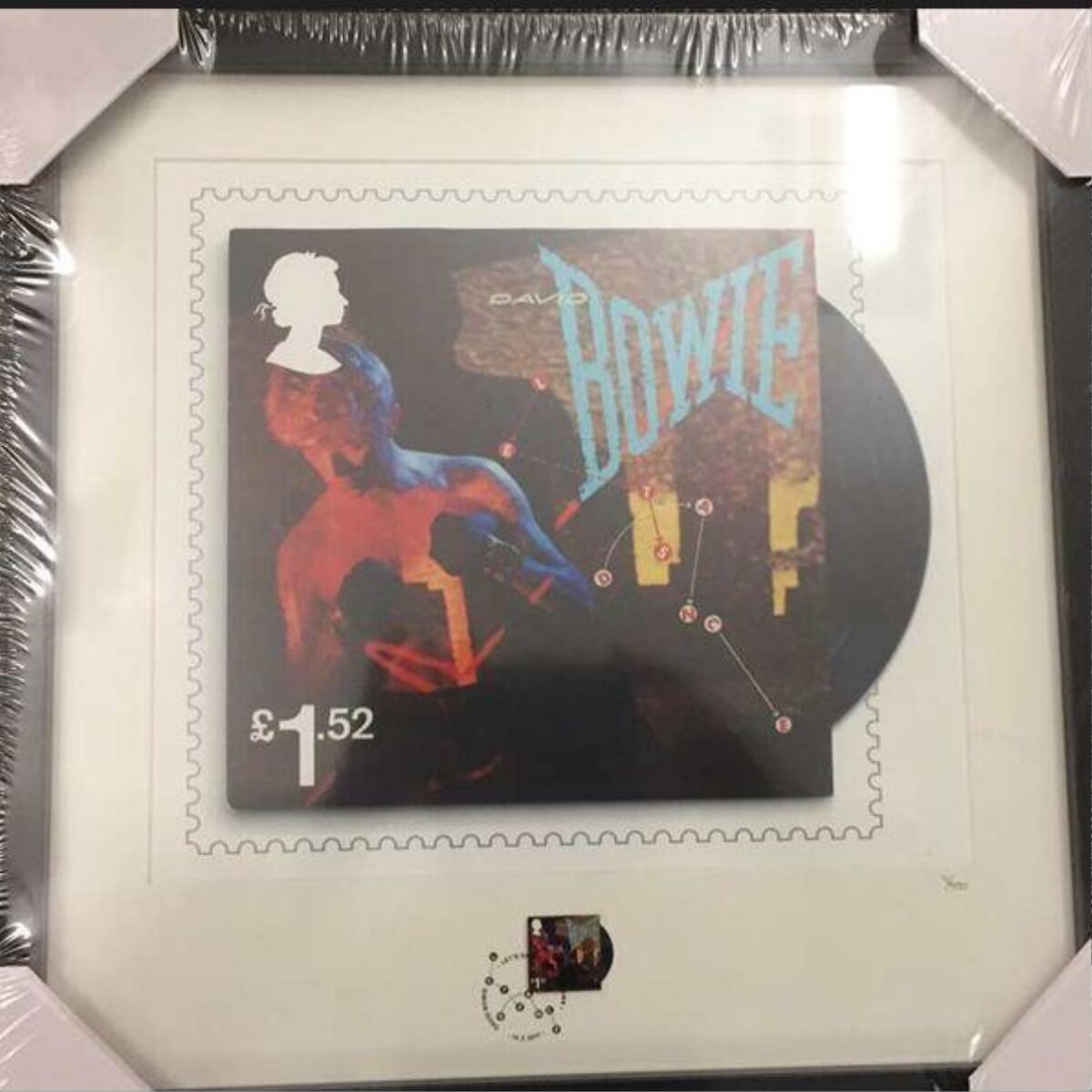 Framed David Bowie Commemorative Stamp