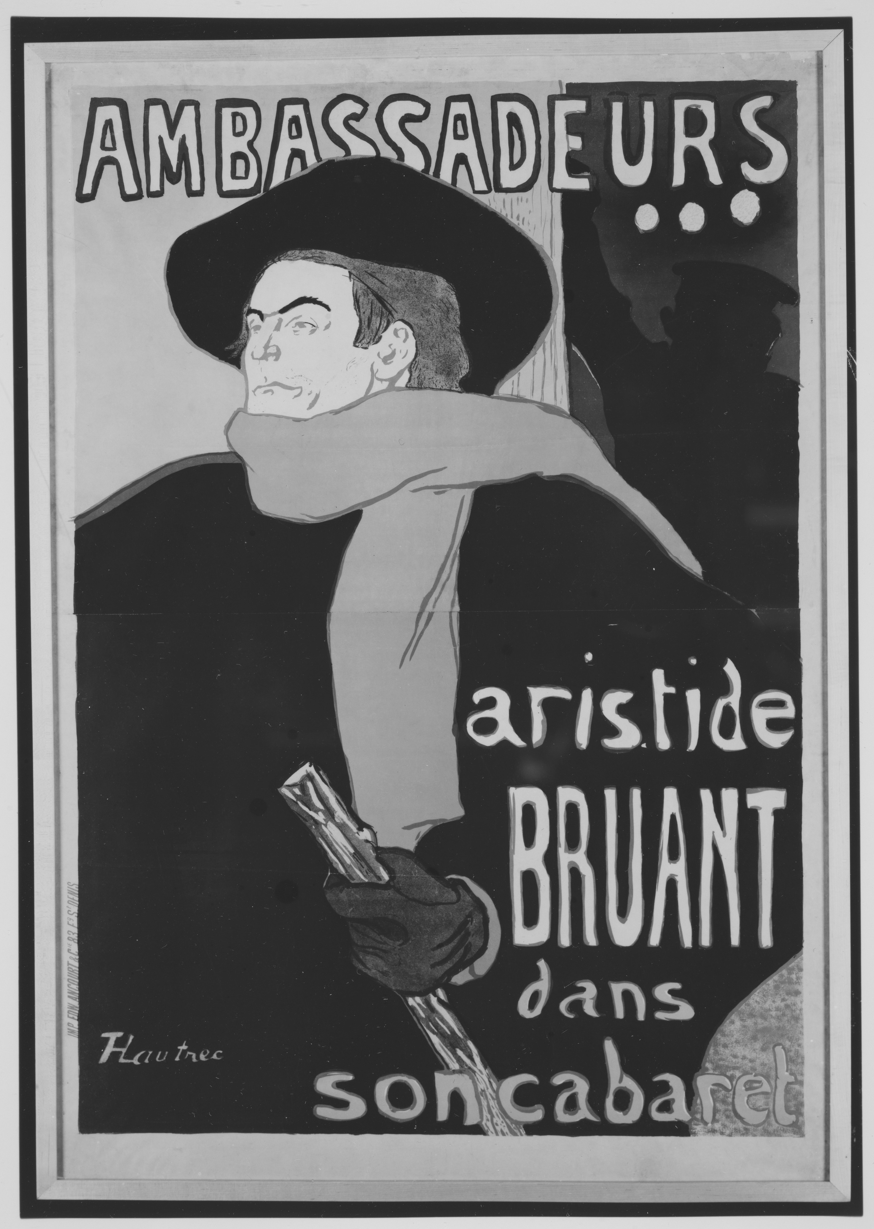 Aristide Bruant Ambassadeurs Cabaret Poster