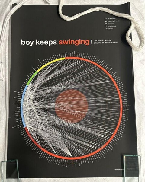 David Bowie Albums Infographic Poster