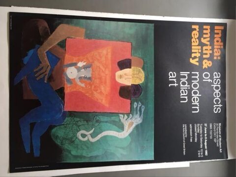 Indian Modern Art Exhibition Poster