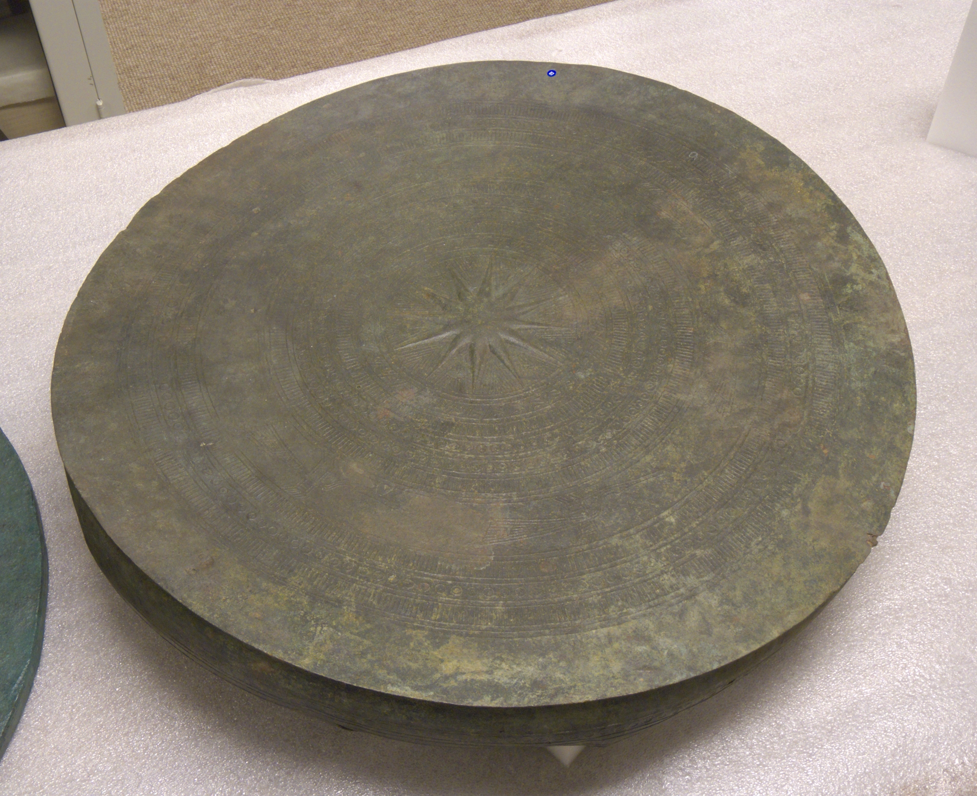 Ancient Sun Pattern Bronze Drum