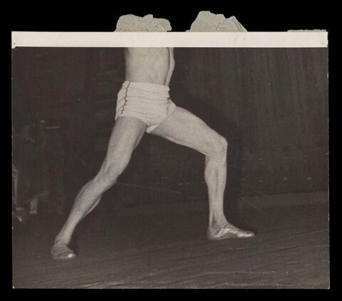 Vintage Cropped Male Physique Photo