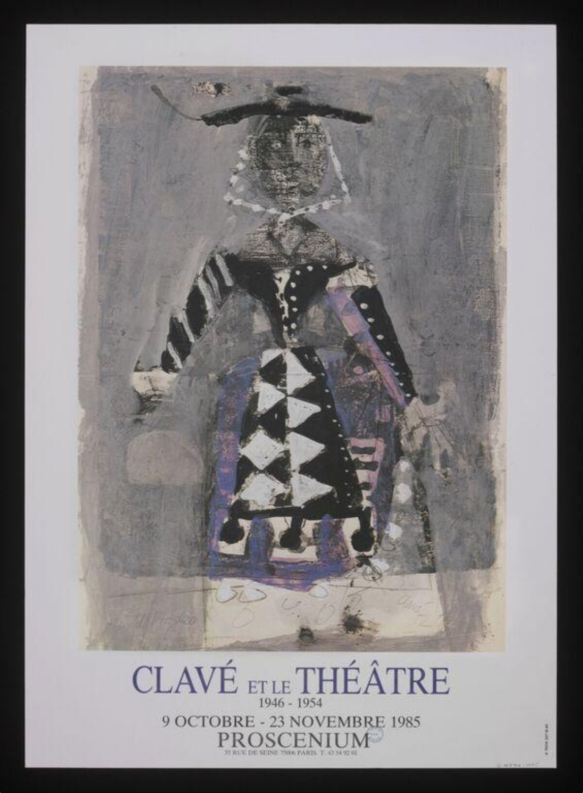 Clavé et le Théâtre Exhibition Poster