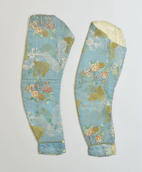 Pair of Vintage Floral Brocade Sleeves