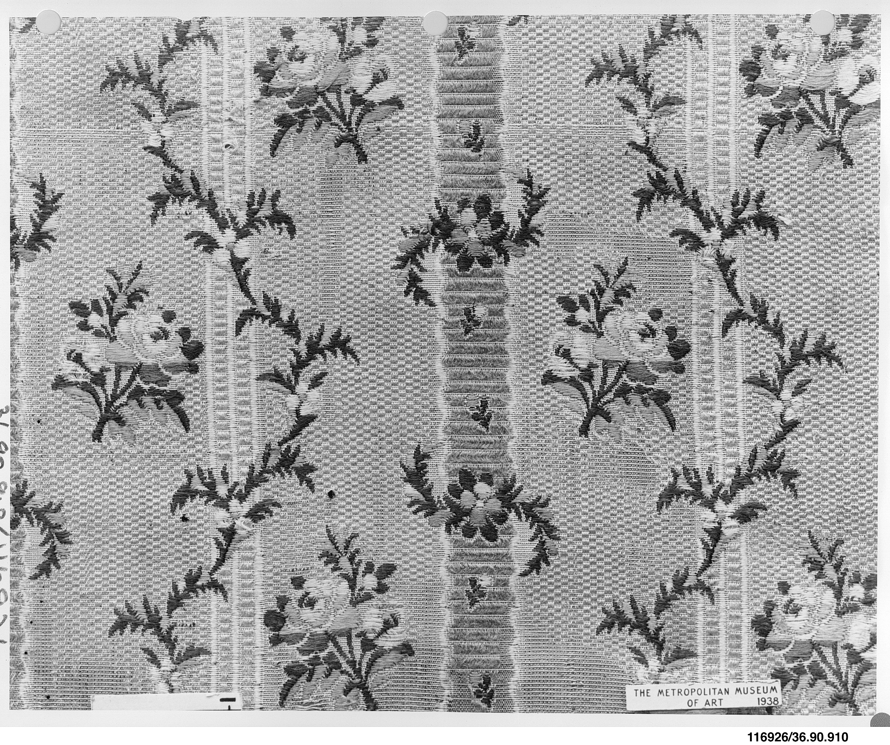 Floral Pattern Woven Textile Sample