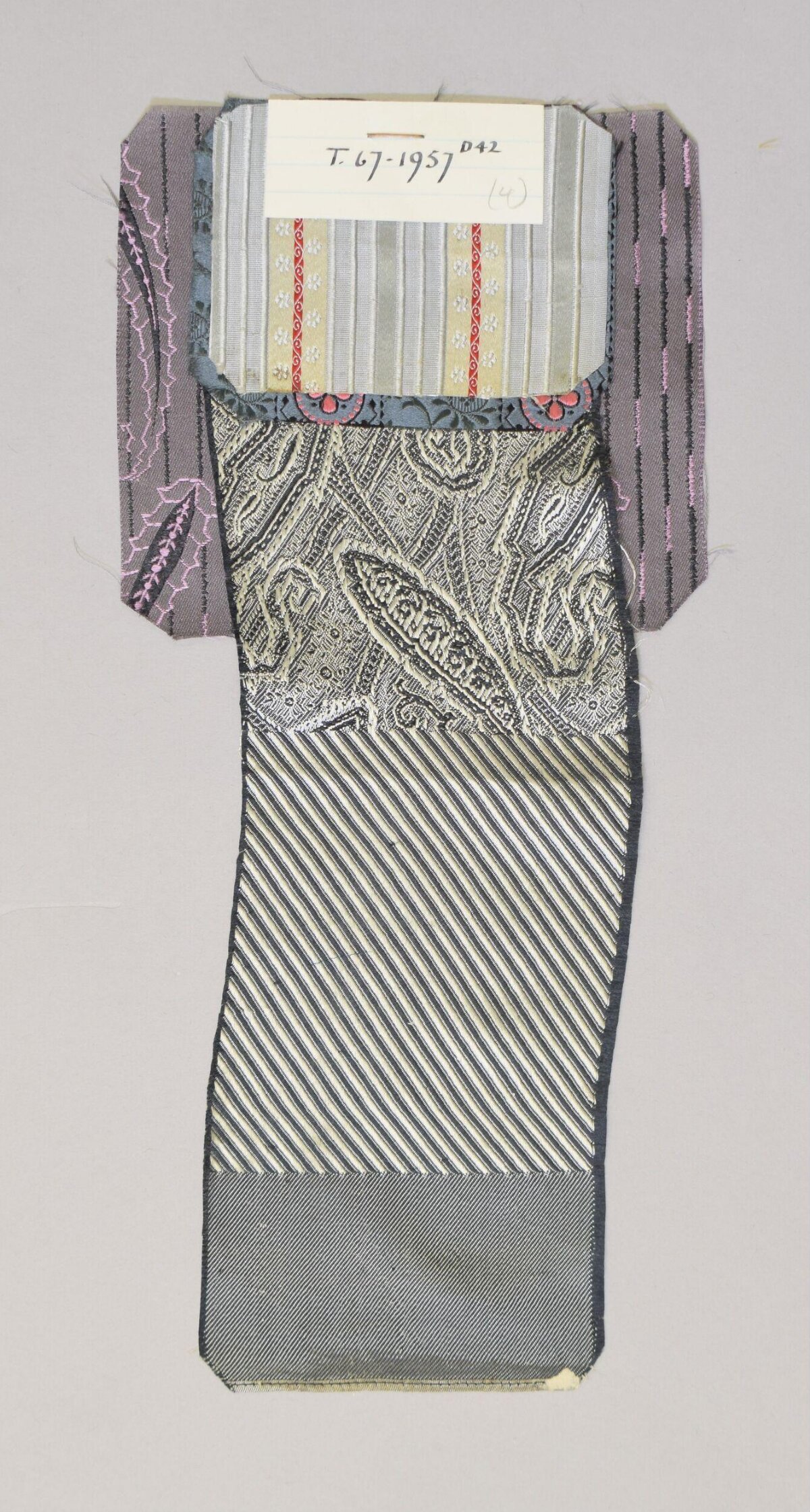 Cataloged Vintage Textile Fabric Sample