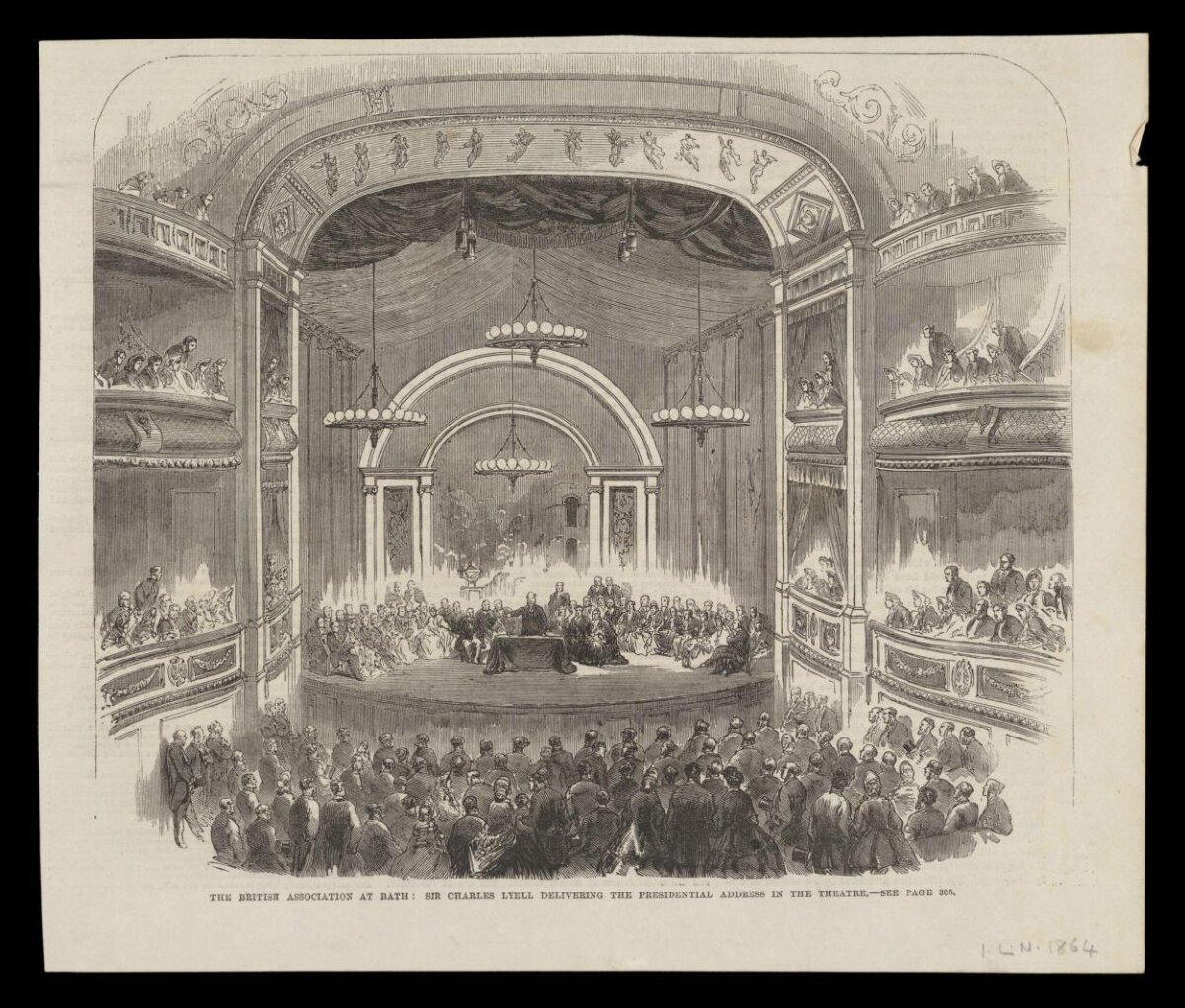 Sir Charles Lyell Delivering Presidential Address