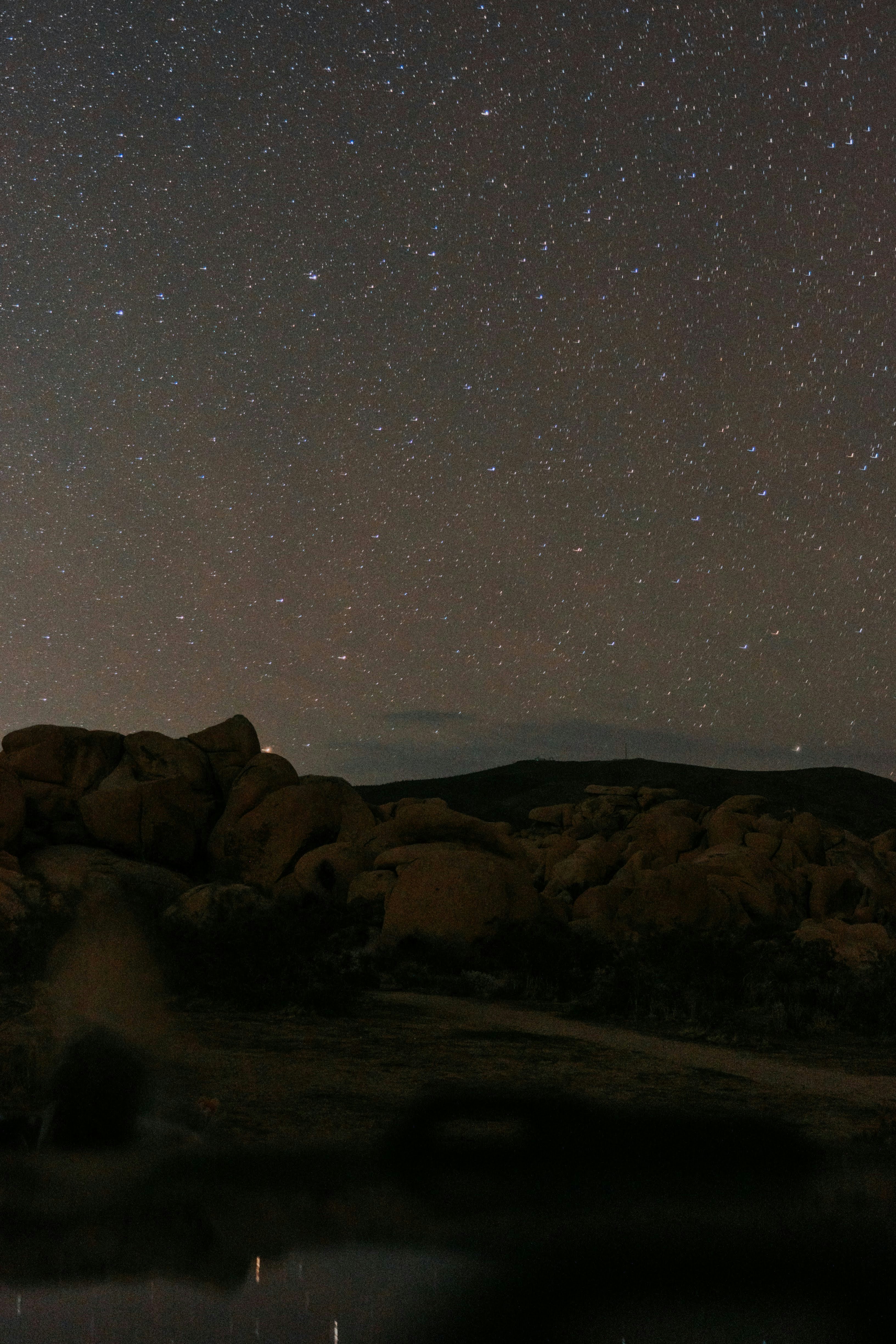 Starry Night Over Rocky Desert