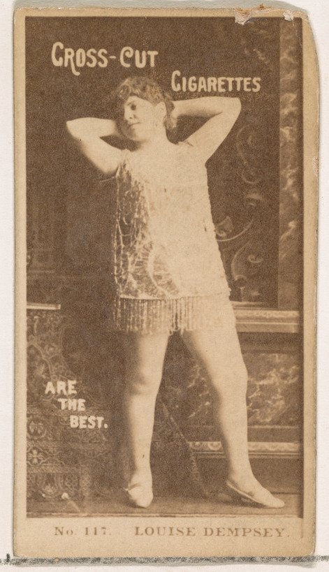 Vintage Cigarette Card of Louise Dempsey